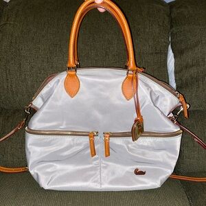 Dooney and Bourke Nylon Satchel in grey
